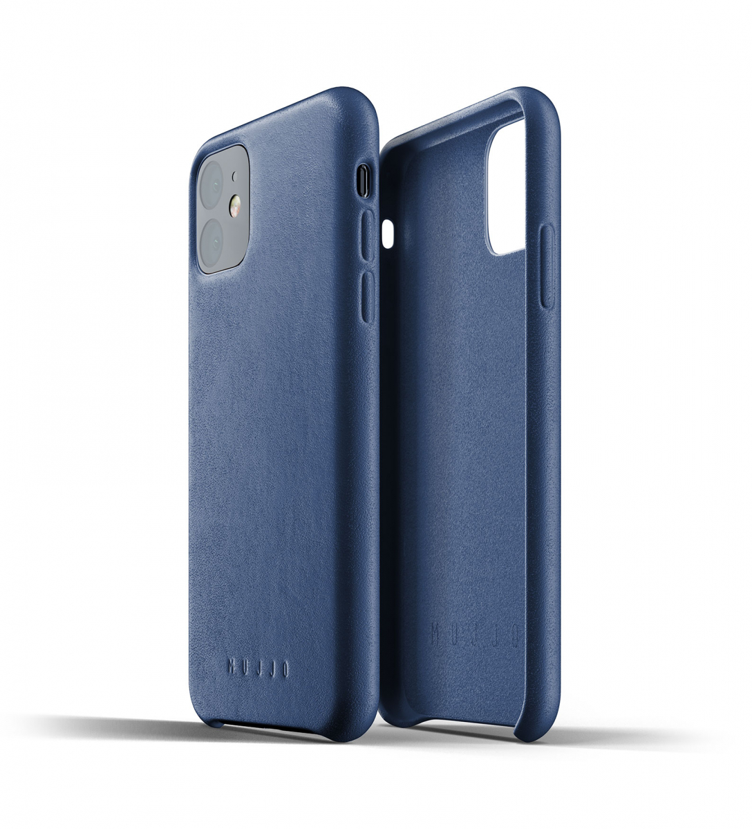 Чехол кожаный MUJJO для iPhone 11 Full Leather, Monaco Blue