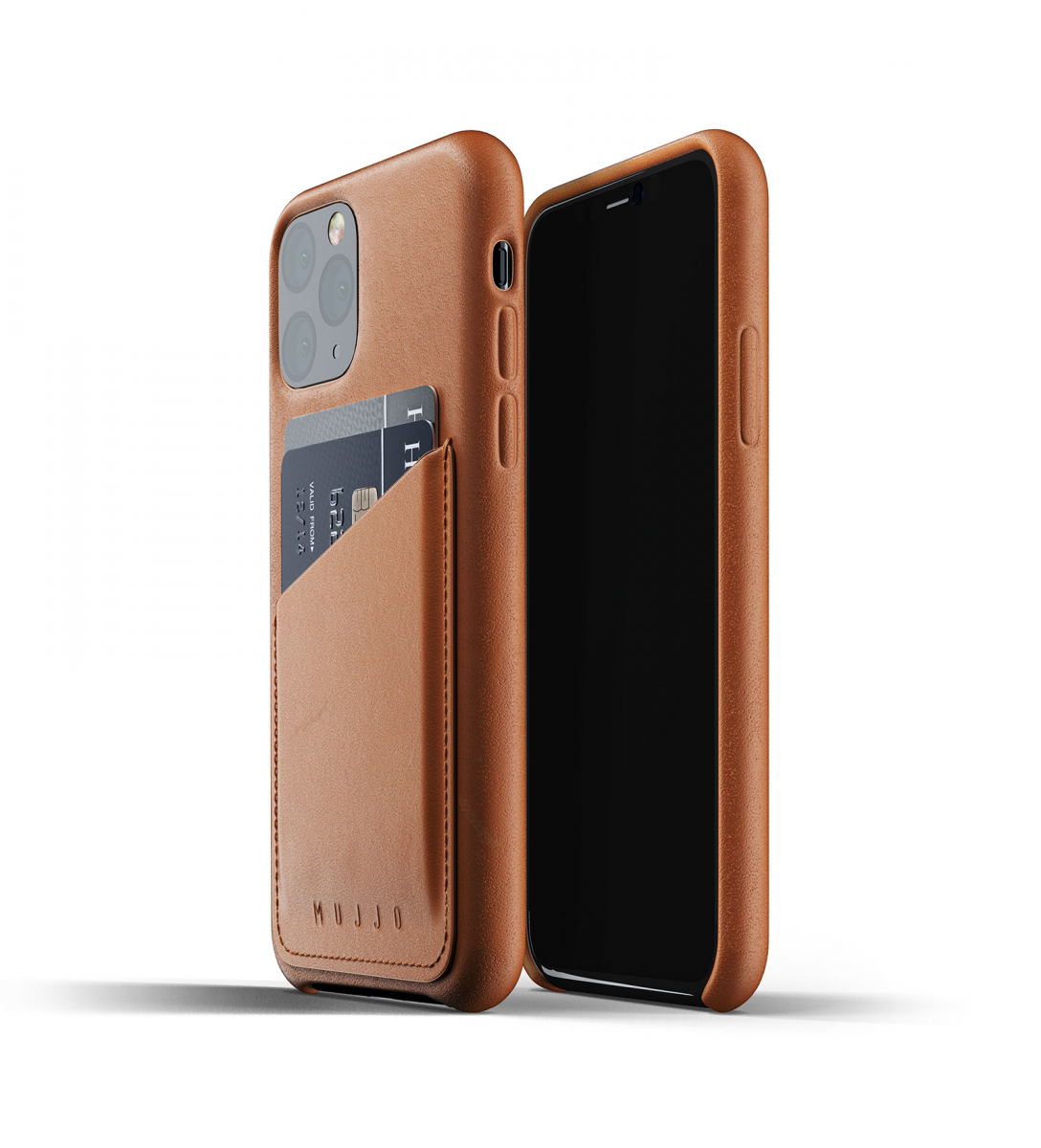 Чехол кожаный MUJJO для iPhone 11 Pro Full Leather Wallet, Tan