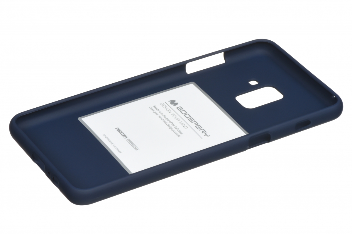 Чехол Goospery для Samsung Galaxy A8+ (A730), SF Jelly, MIDNIGHT BLUE