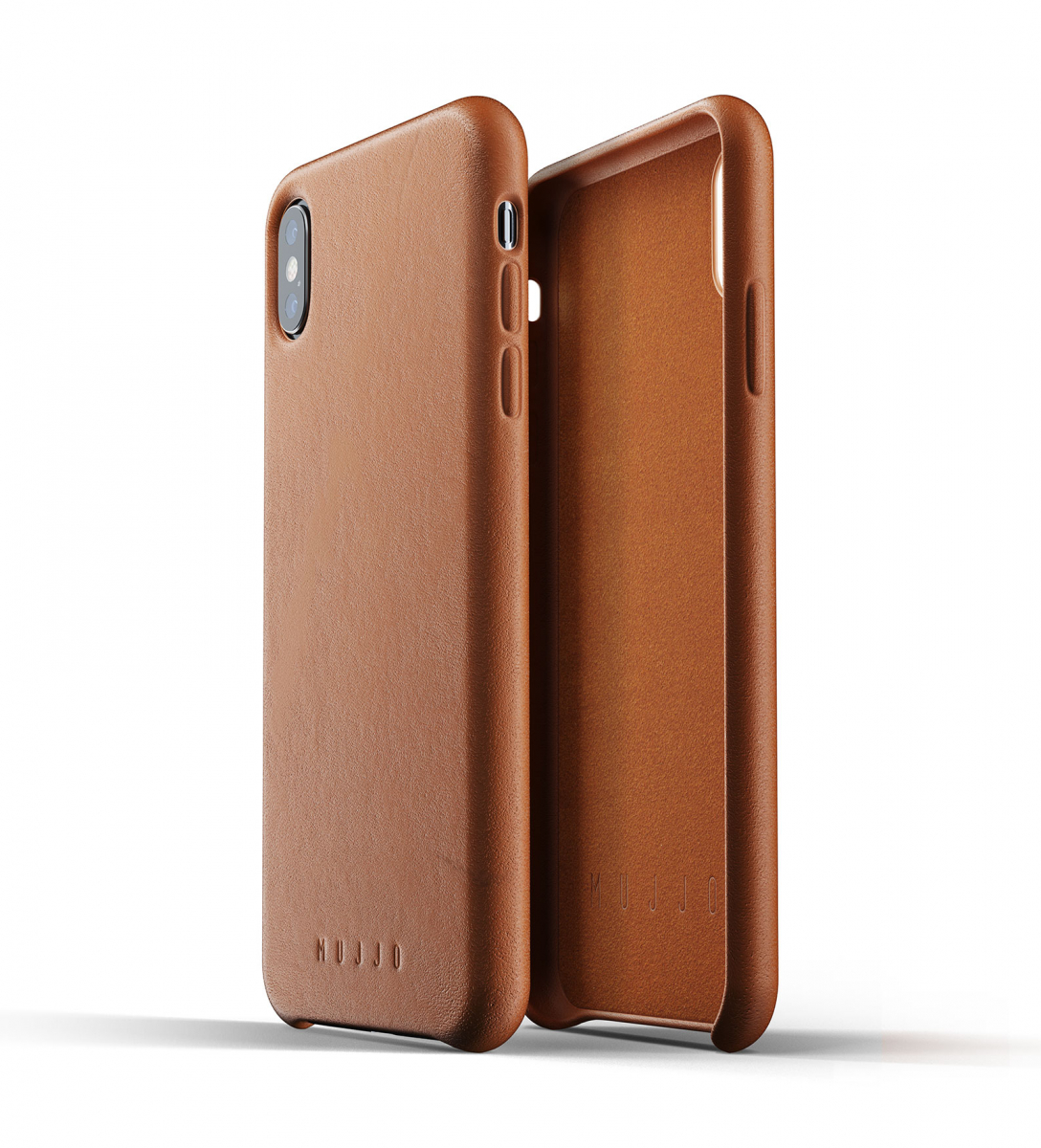 Чехол кожаный MUJJO для iPhone Xs Max Full Leather, Tan