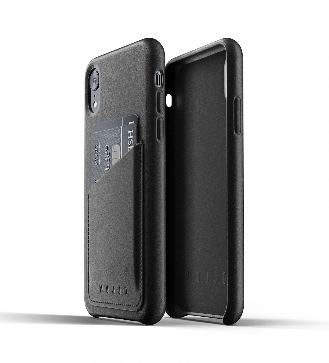 Чохол шкіряний MUJJO для iPhone Xr Full Leather Wallet, Black