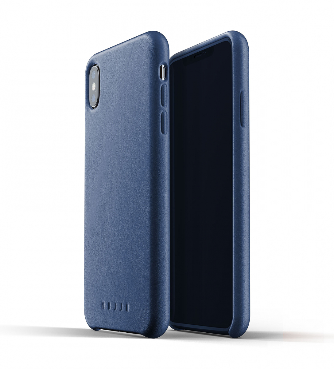 Чехол кожаный MUJJO для iPhone Xs Max Full Leather,  Blue