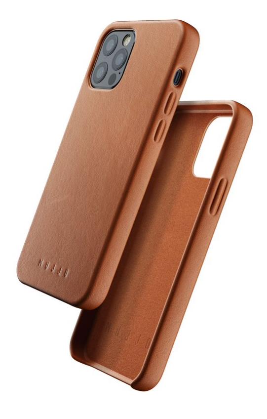 Чехол кожаный MUJJO для iPhone 12 / 12 Pro Full Leather, Tan