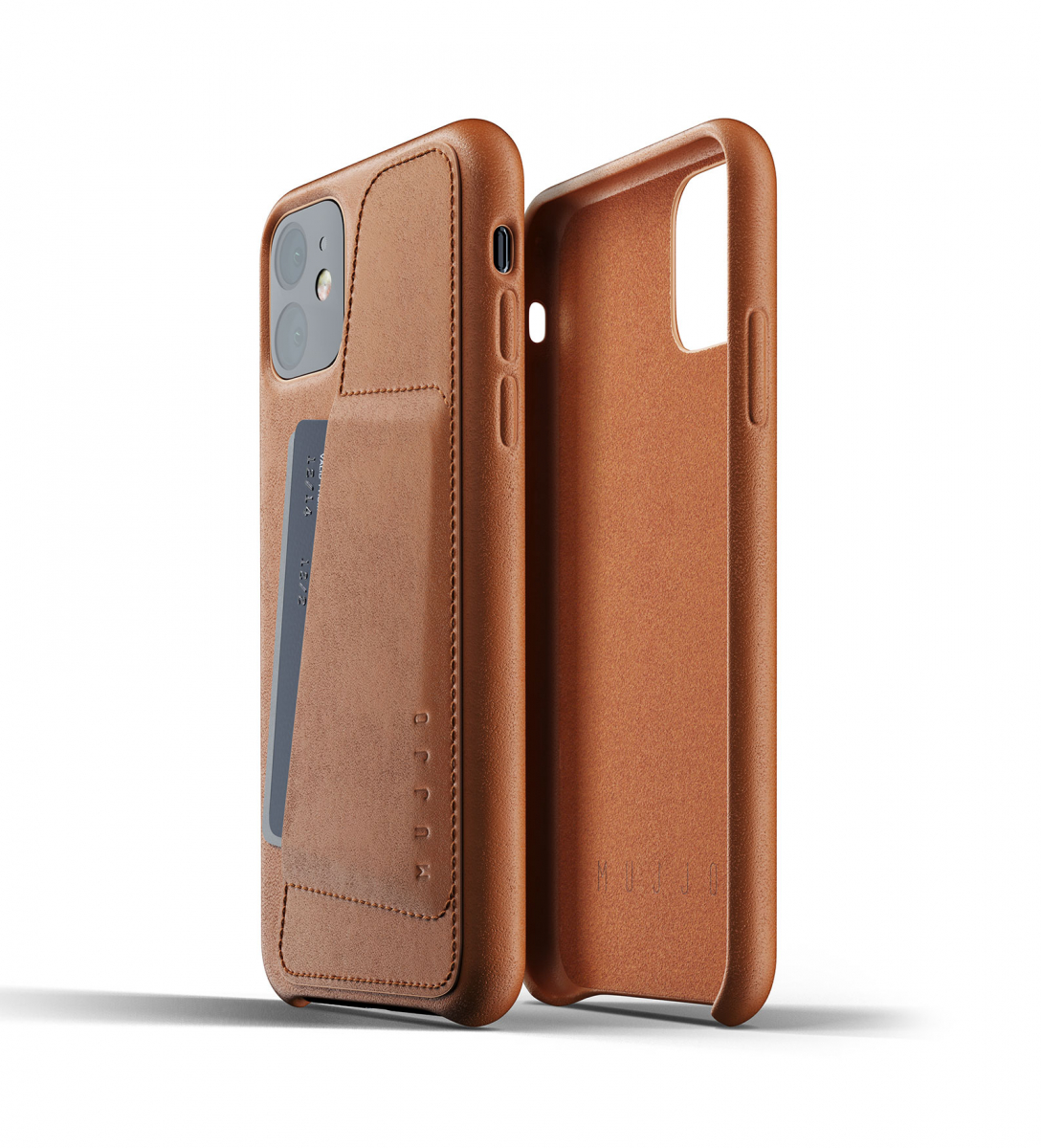 Чехол кожаный MUJJO для iPhone 11 Full Leather Wallet, Tan