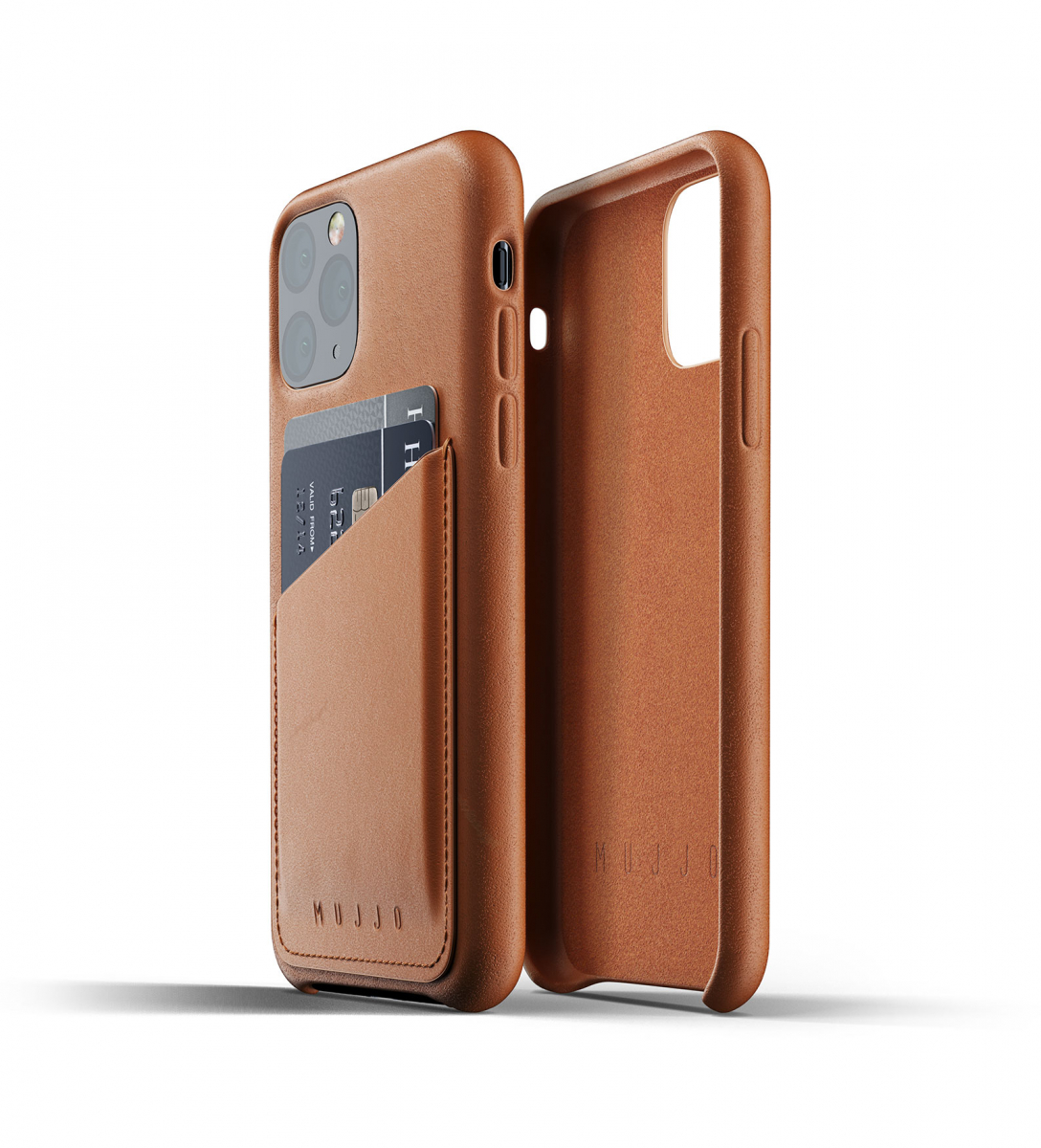 Чехол кожаный MUJJO для iPhone 11 Pro Full Leather Wallet, Tan