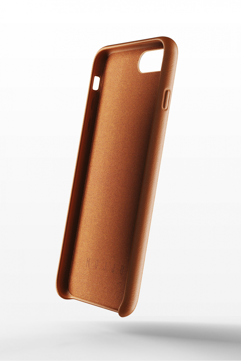 Чехол кожаный MUJJO для iPhone 8 Plus/7 Plus Full Leather, Tan