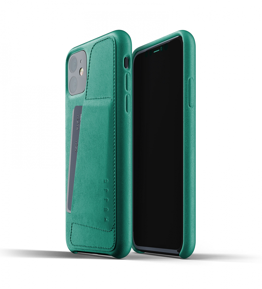 Чохол шкіряний MUJJO для iPhone 11 Full Leather Wallet, Alpine Green
