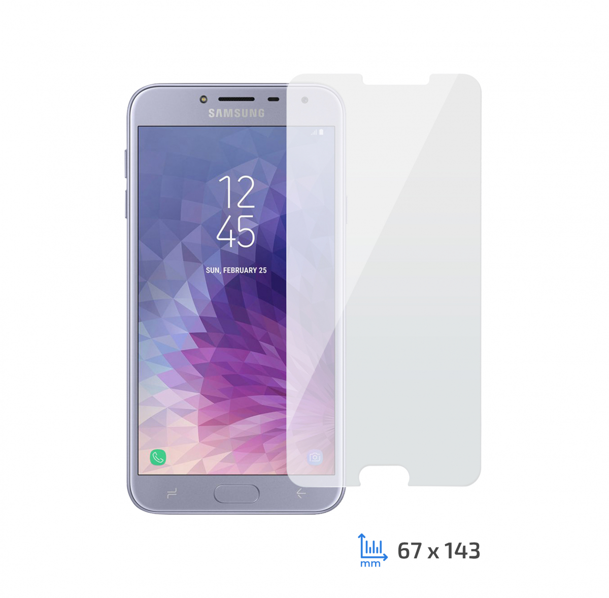 Захисне скло 2E Samsung Galaxy J4 2.5D clear