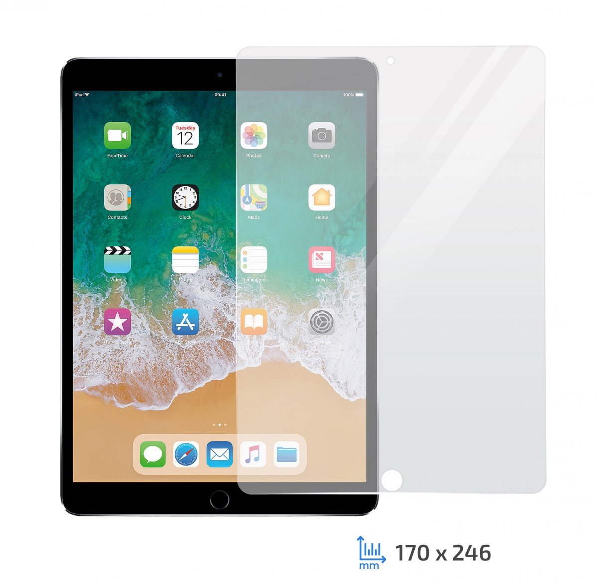Защитное стекло 2Е Apple iPad Pro 10.5" (2017) / iPad AIR 2019 2.5D clear