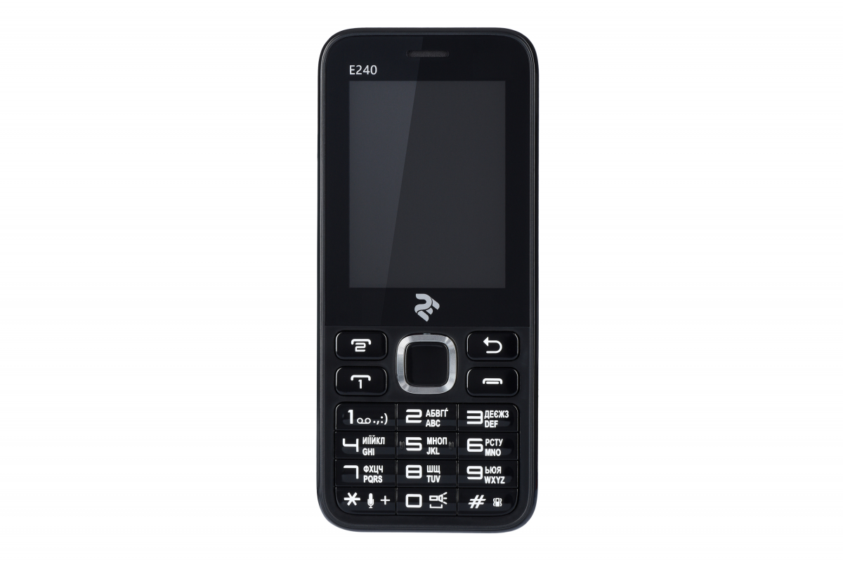 Мобільний телефон 2E E240 DualSim Black + White