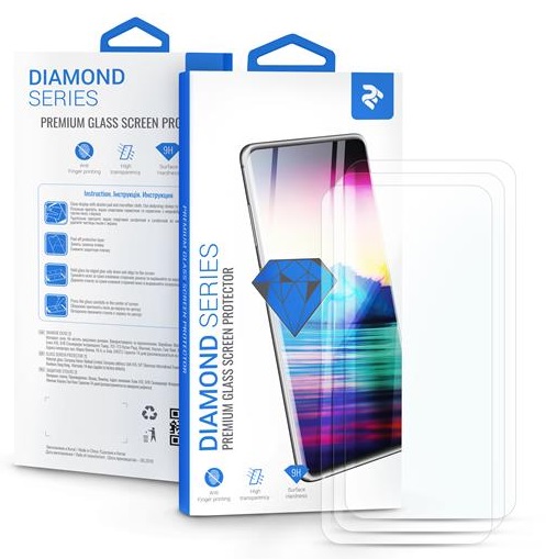Комплект 3 в 1 защитные стекла 2E для Apple iPhone XS , 2.5D, Clear