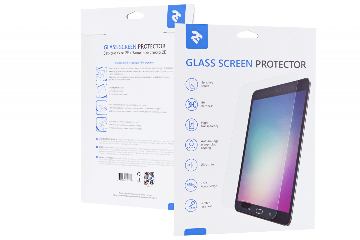 Защитное стекло 2E для Apple  iPad 10.2 2019, 2.5D, Clear