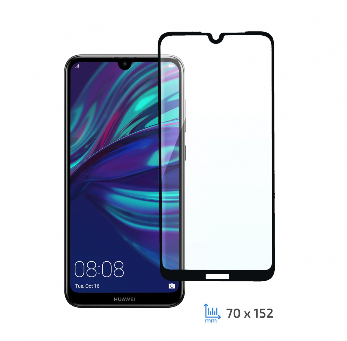 Защитное стекло 2E Basic для Huawei Y7 Pro 2019/Y7 Prime 2019/Y7 2019, 3D FG, Black