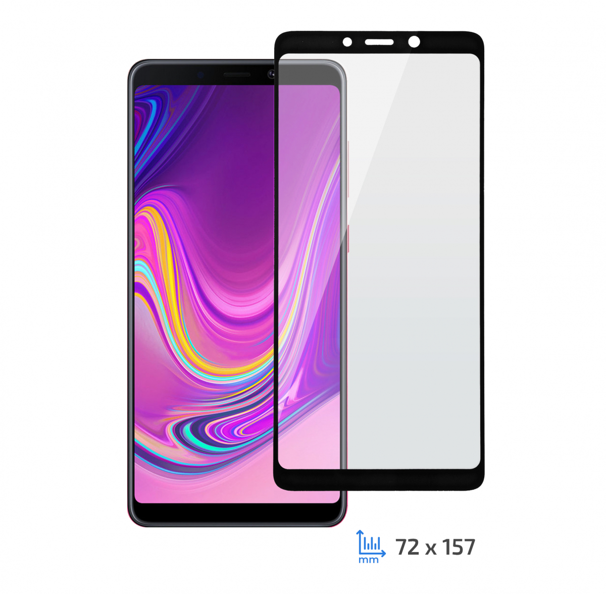 Захисне скло 2E Samsung Galaxy A9 2018 2.5D Black border FG