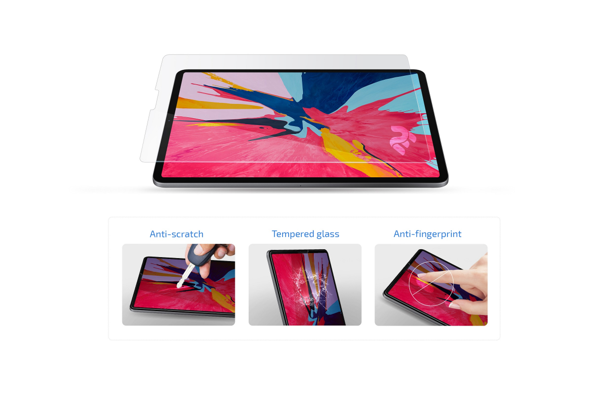 Защитное стекло 2E Apple iPad Pro 11 (2018-2020) 2.5D clear
