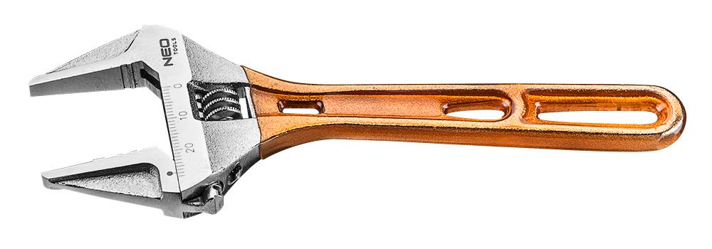 Ключ разводной Neo Tools  кованный 256 мм, рабочий диапазон 0-43 мм