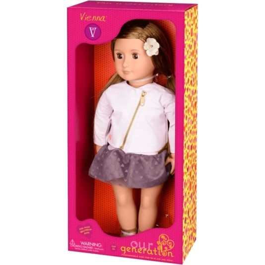 Кукла  Виена в розовой кожаной куртке BD31101Z Our Generation (46 см)-1