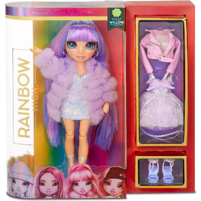 Виолетта Вилоу кукла рейнбоу хай фиолетовая, rainbow high