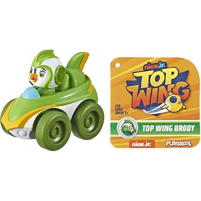 Броди машинка Отважные Птенцы зеленый, Top wing Hasbro