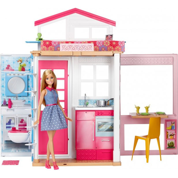 Портативний будиночок Barbie з лялькою