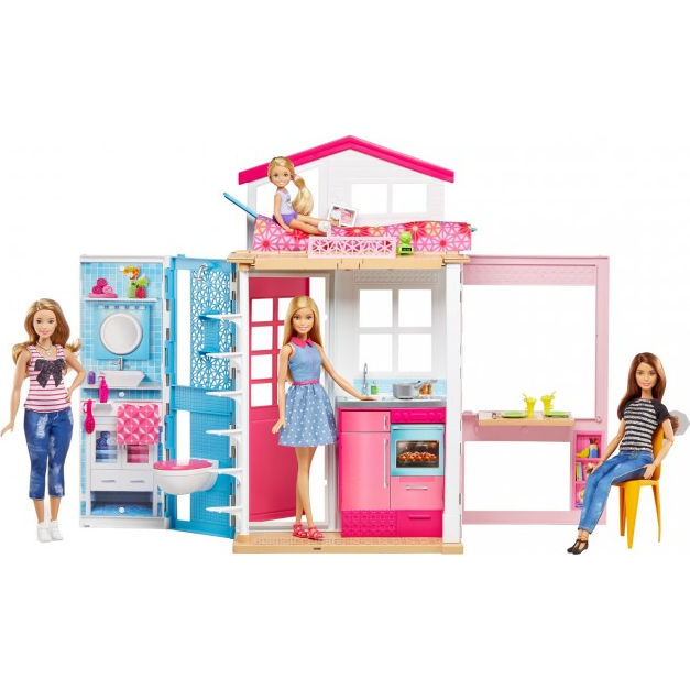 Портативный домик Barbie с куклой