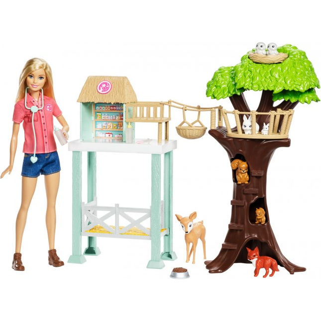 Игровой набор с куклой Barbie Центр ухода за животными
