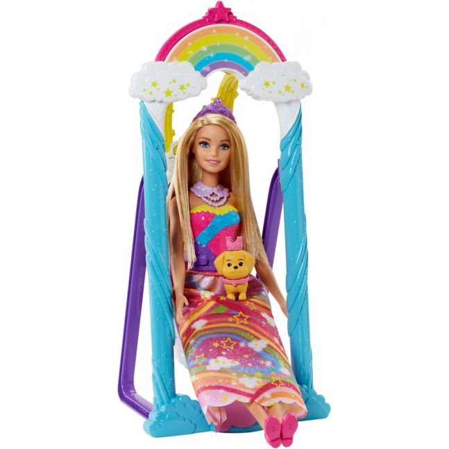 Набор с куклой Barbie Радужные качели