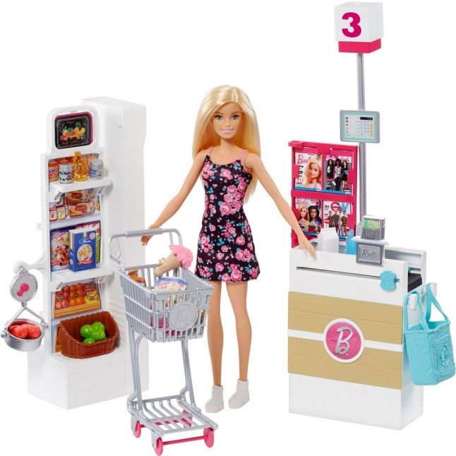 Набор с куклой Barbie В супермаркете